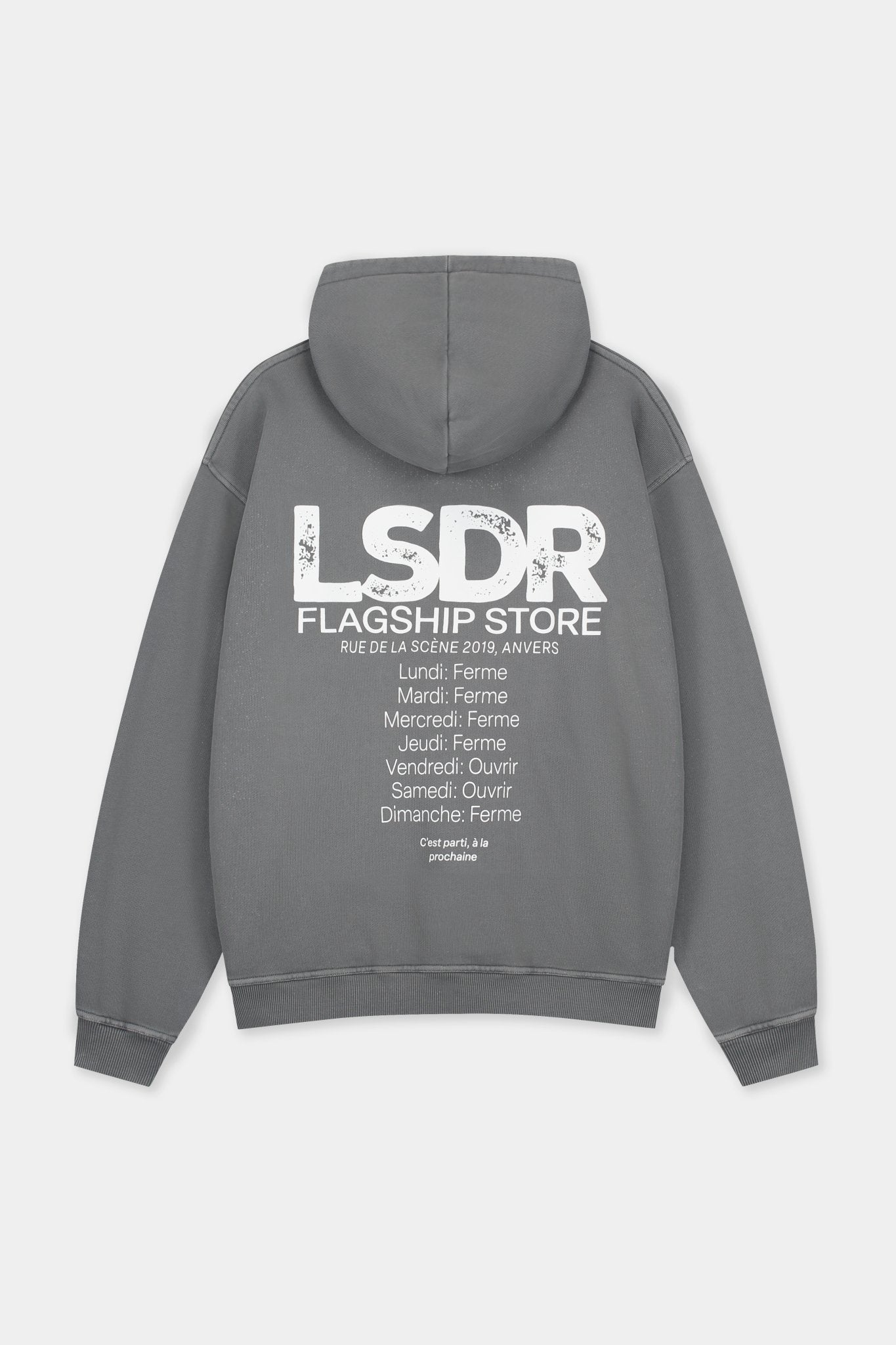 FLAGSHIP HOODIE - GRAY PINSTRIPE